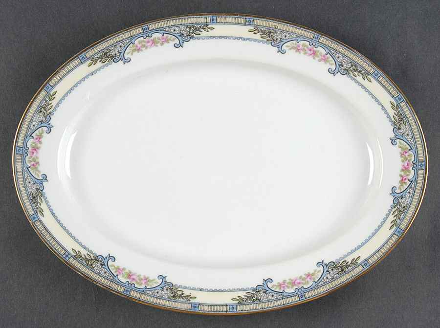 Zenda 10" Oval Serving Platter by Noritake-1