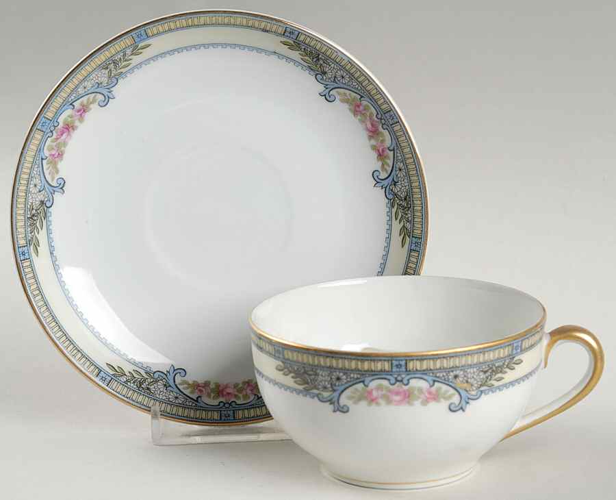 Zenda Flat Cup & Saucer Set by Noritake-1