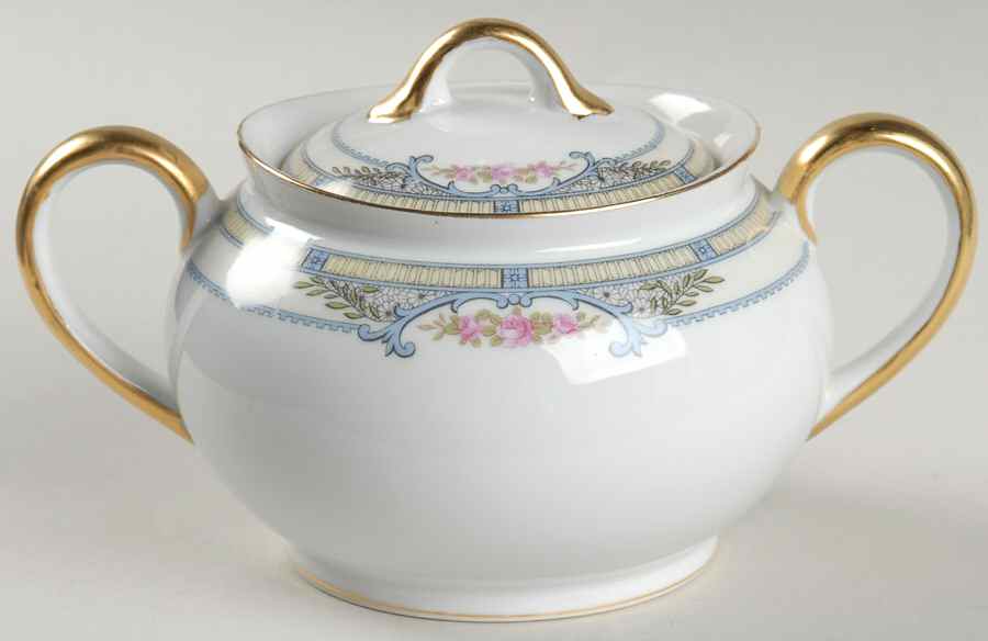 Zenda Sugar Bowl & Lid by Noritake-1