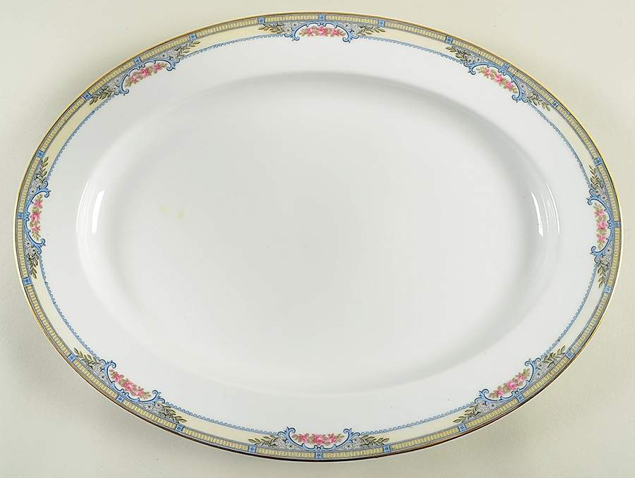 Zenda 16" Oval Serving Platter by Noritake-1