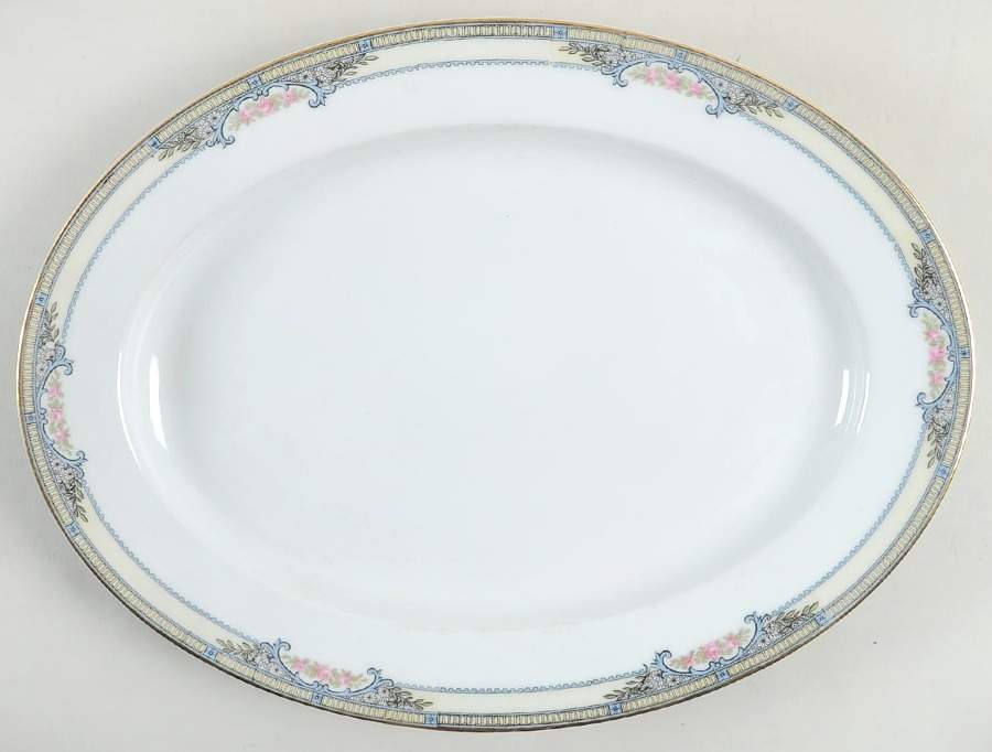 Zenda 13" Oval Serving Platter by Noritake-1
