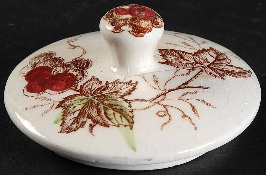 Fruit Arbor (USA) Lid for Sugar Bowl by Nasco China (USA)-1