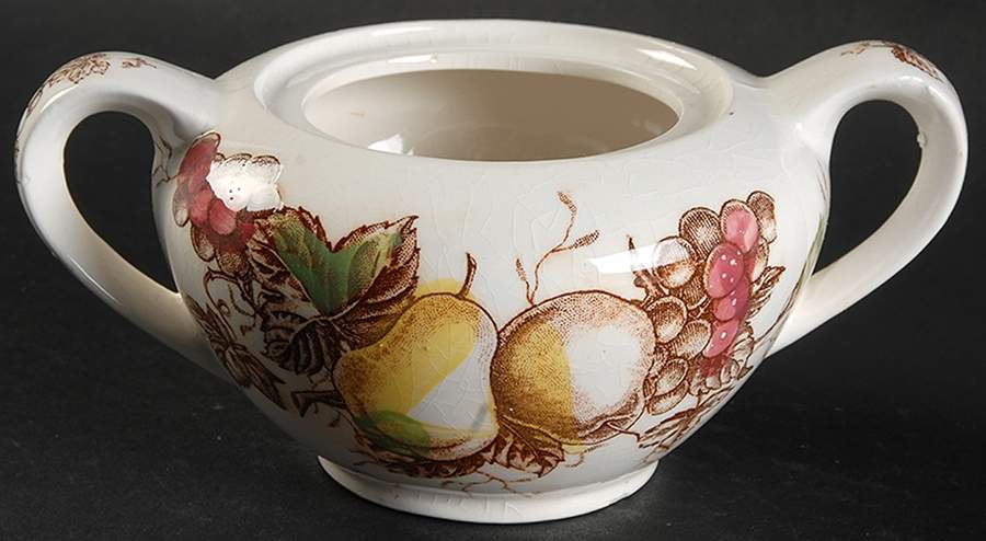 Fruit Arbor (USA) Sugar Bowl No Lid by Nasco China (USA)-1