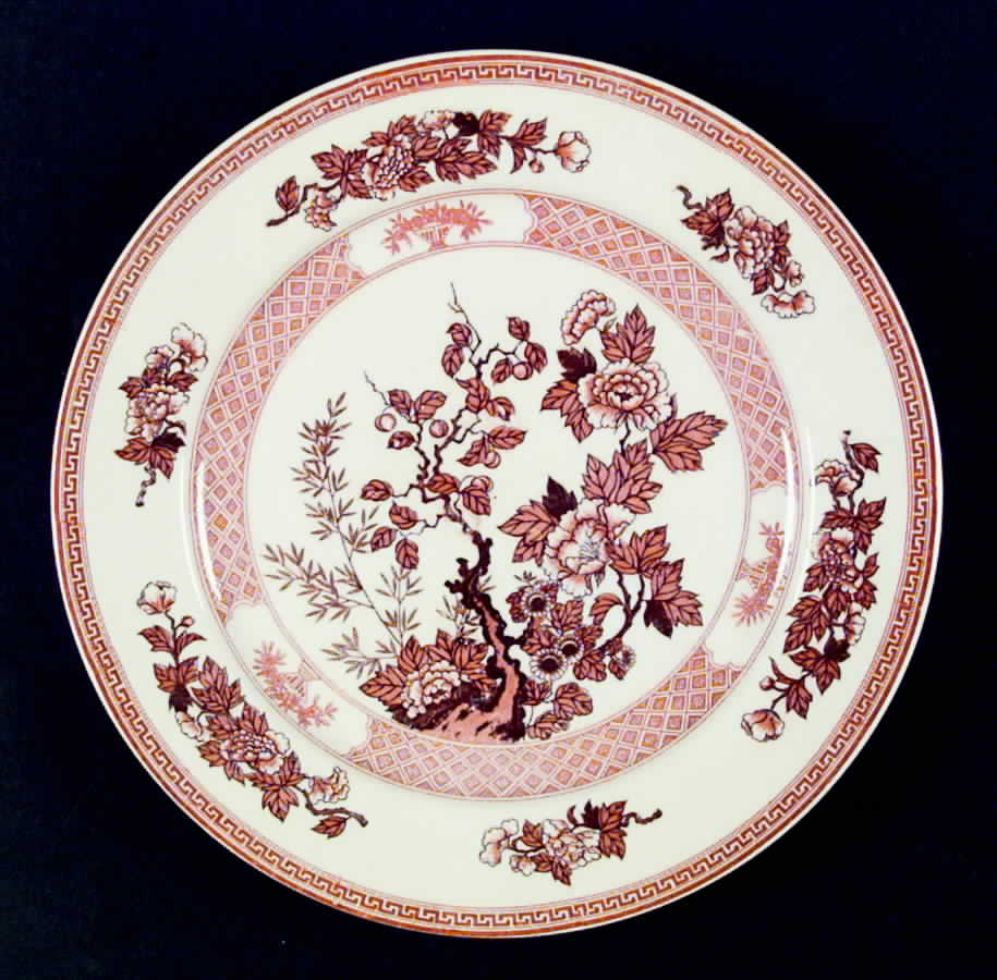 Indian Tree Rust Dinner Plate by Nasco China (USA)-1