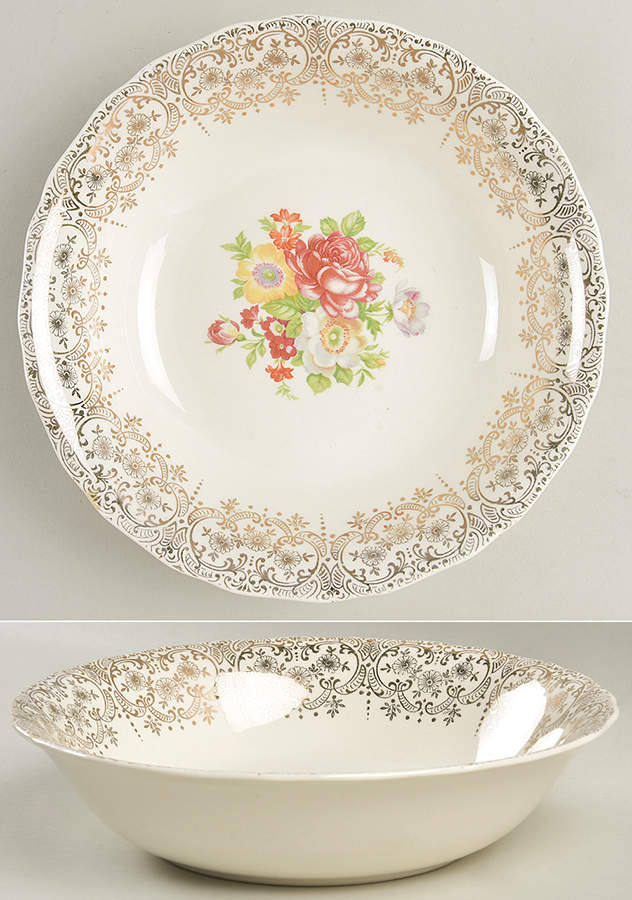 Lady Marianne (USA) 8" Round Vegetable Bowl by Nasco China (USA)-1