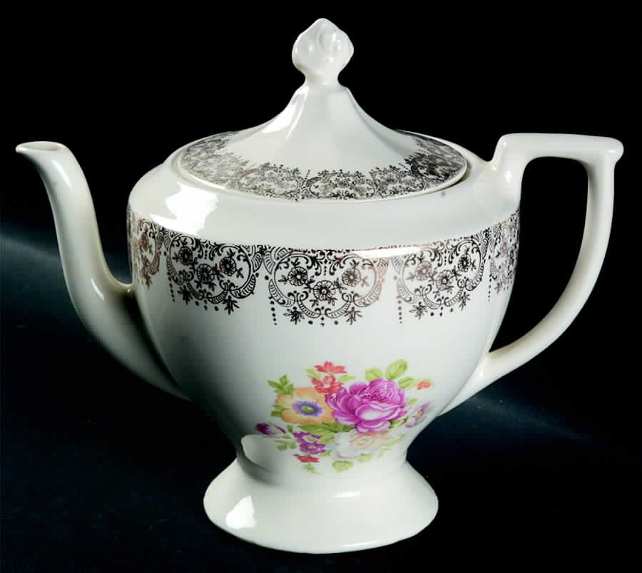 Lady Marianne (USA) Teapot & Lid by Nasco China (USA)-1