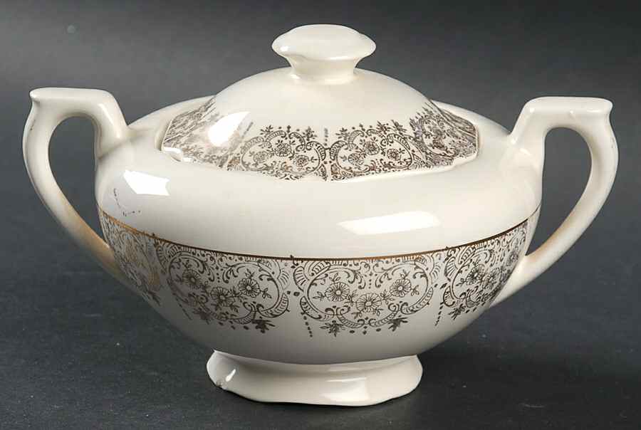 Lady Marianne (USA) Sugar Bowl & Lid by Nasco China (USA)-1