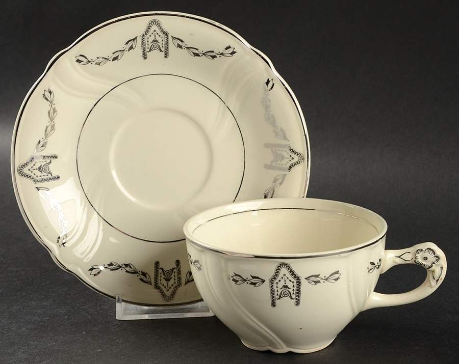 1163 Flat Cup & Saucer Set by Nasco China (USA)-1