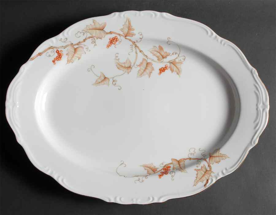 Arbor 16" Oval Serving Platter by Nagoya Shokai-1