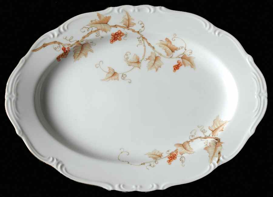 Arbor 12" Oval Serving Platter by Nagoya Shokai-1
