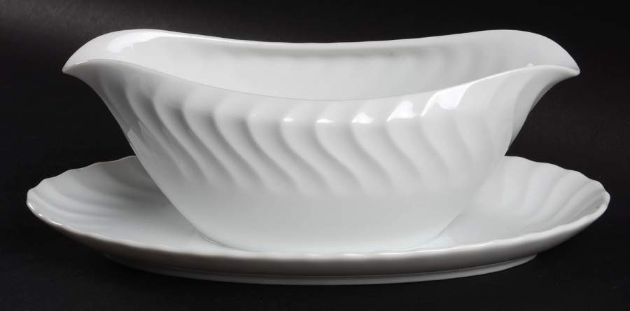Ballet Gravy Boat with Attached Underplate by Nagoya Shokai-1