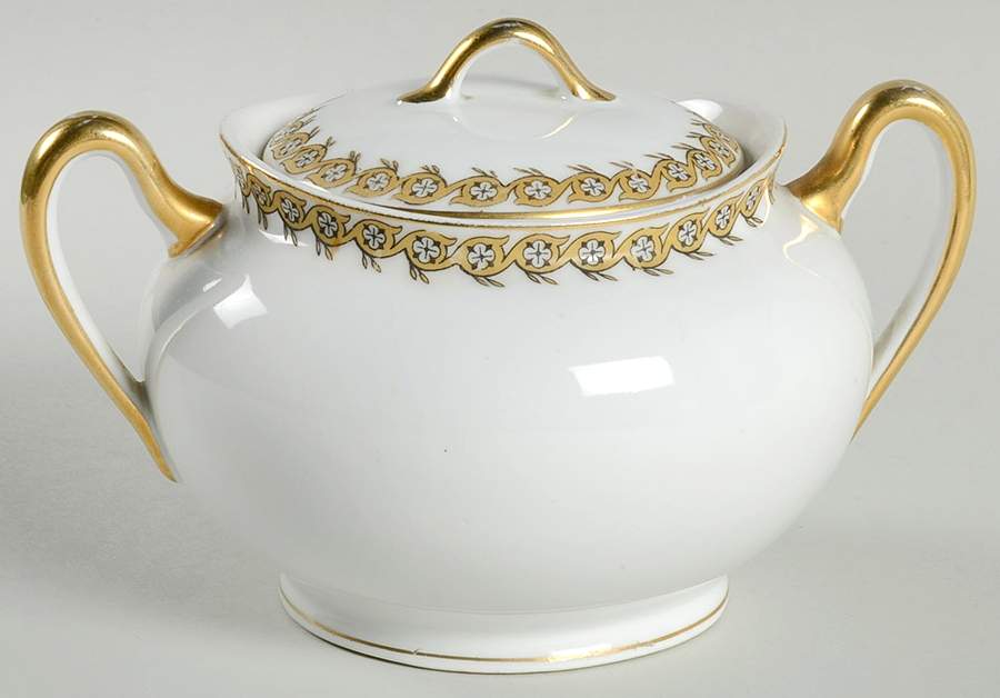 Elaine Sugar Bowl & Lid by Nagoya Shokai-1