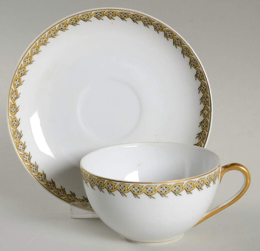 Elaine Flat Cup & Saucer Set by Nagoya Shokai-1