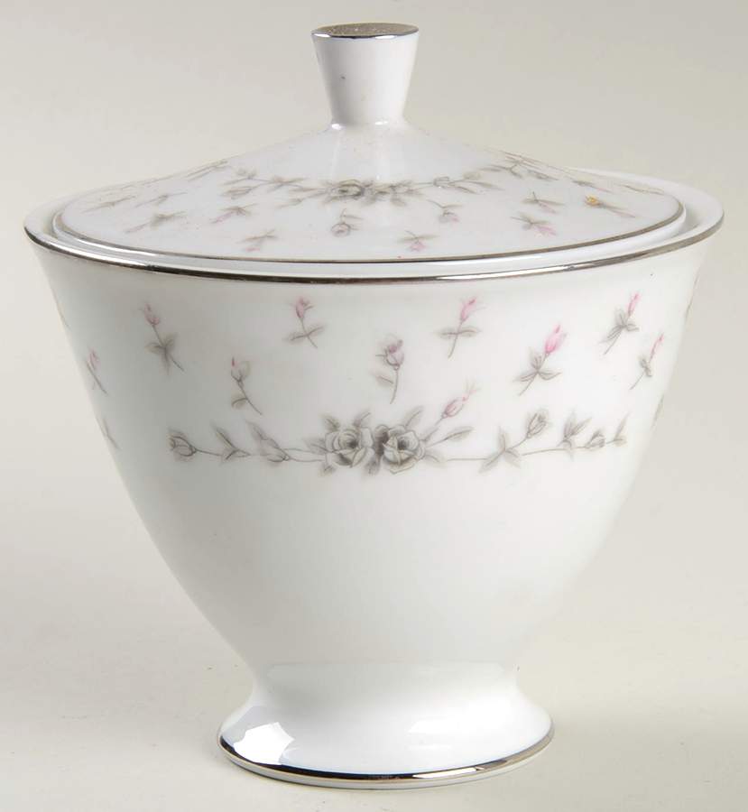 Queen Anne Sugar Bowl & Lid by Nagoya Shokai-1