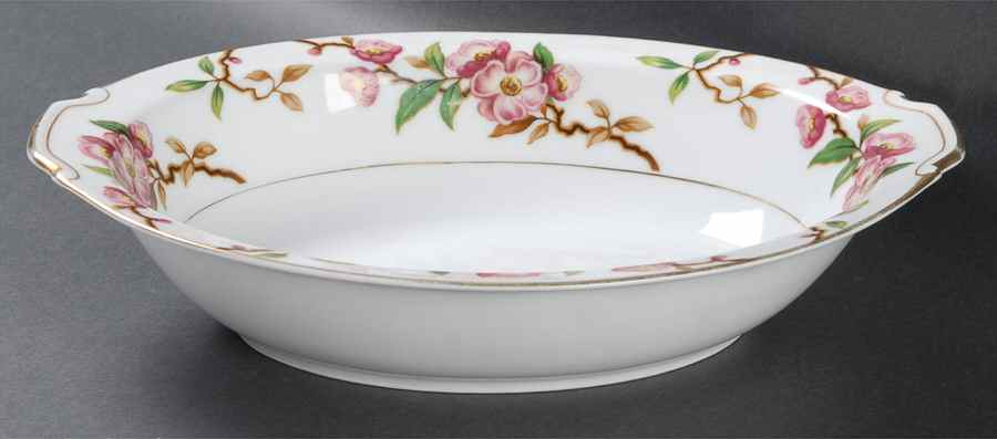 Blossomtime 10" Oval Vegetable Bowl by Narumi-1