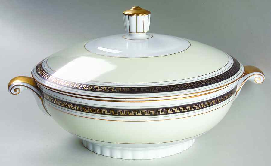 Black Stone Round Covered Vegetable by Narumi-1