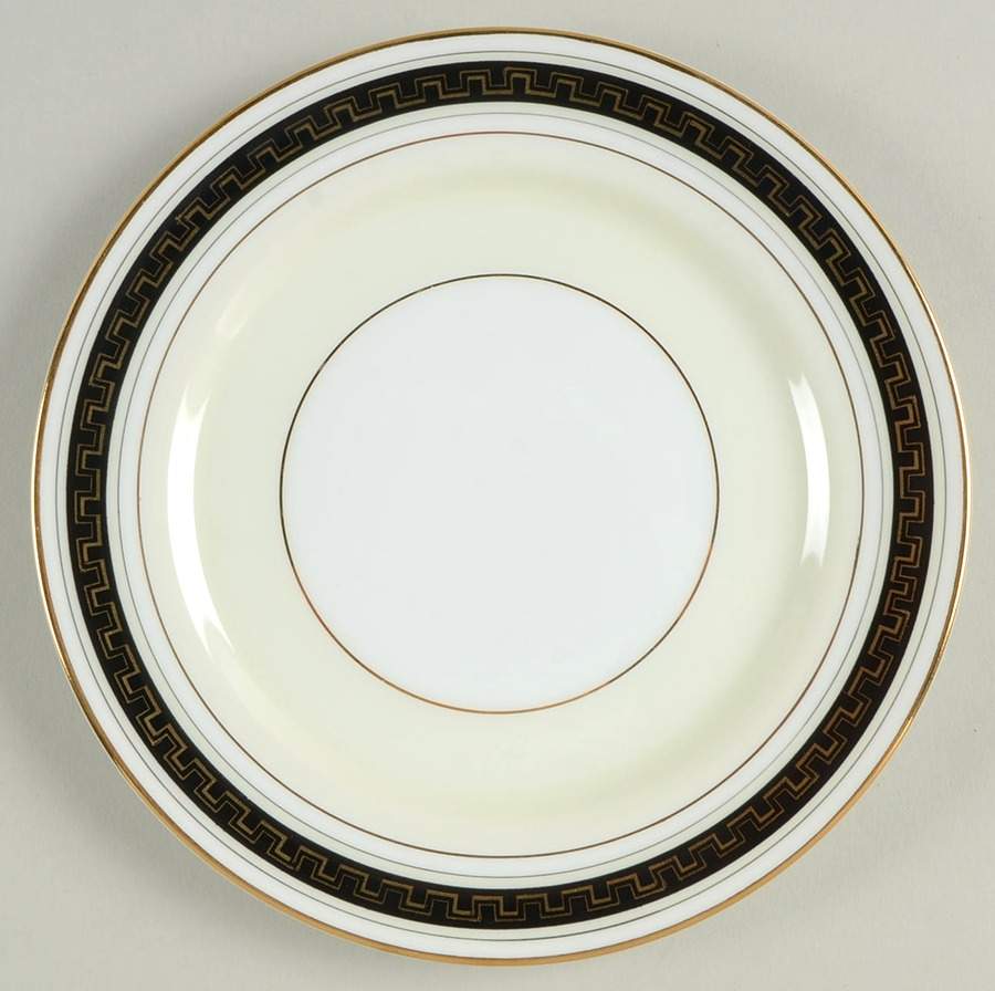 Black Stone Bread & Butter Plate by Narumi-1