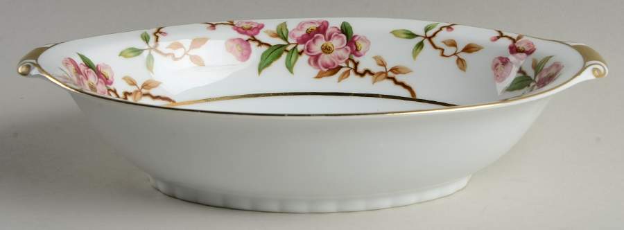 Cherry Blossom 11" Oval Vegetable Bowl by Narumi-1