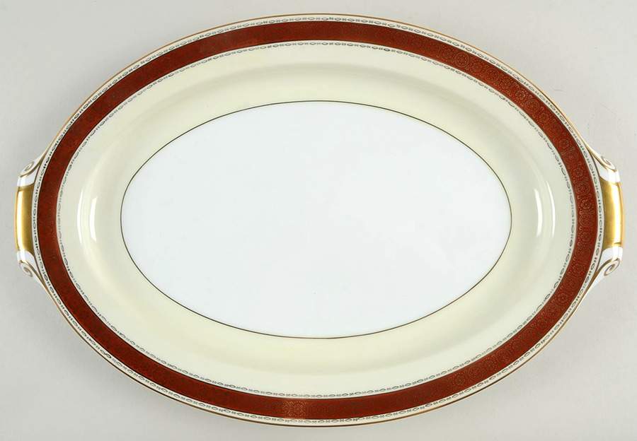 Corona 17" Oval Serving Platter by Narumi-1