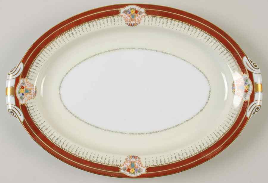 Empress 12" Oval Serving Platter by Narumi-1
