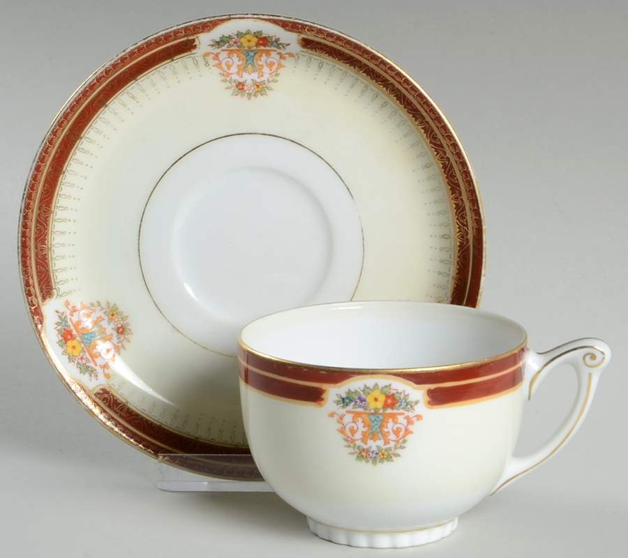 Empress Flat Cup & Saucer Set by Narumi-1