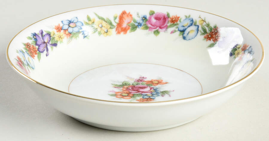 Flower Garden (Occupied Japan) Fruit/Dessert (Sauce) Bowl by Narumi-1
