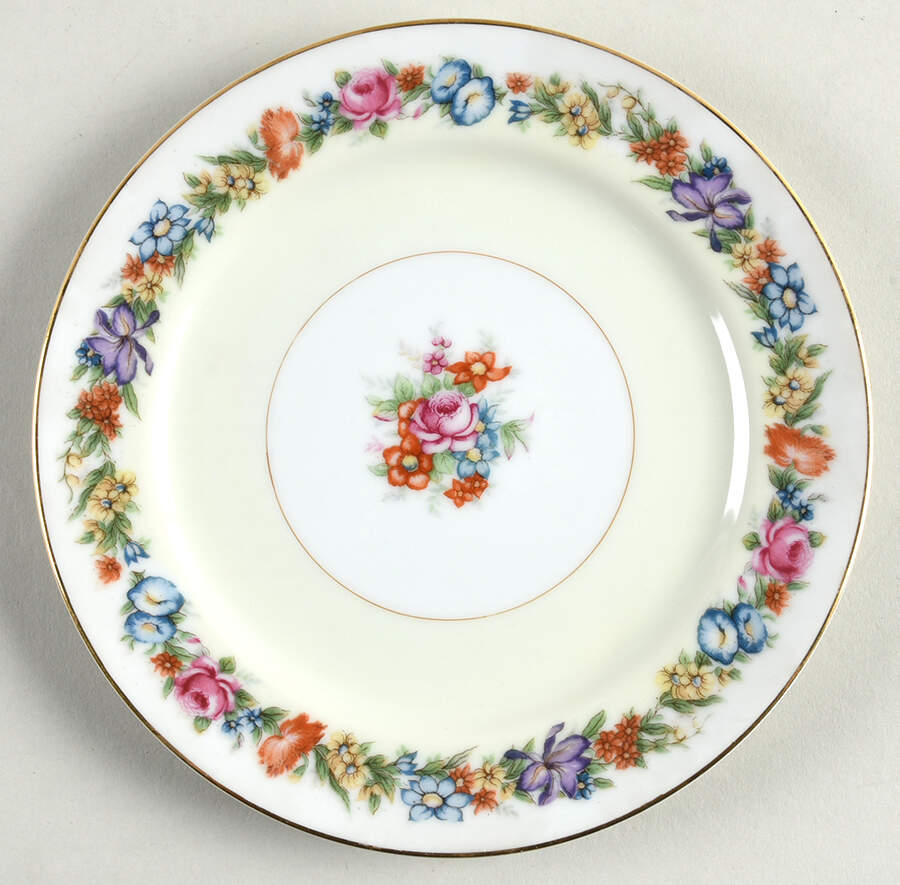 Flower Garden (Occupied Japan) Bread & Butter Plate by Narumi-1