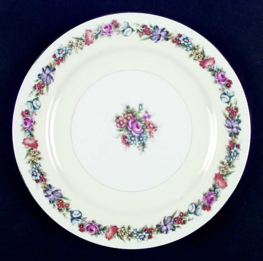 Flower Garden (Occupied Japan) Dinner Plate by Narumi-1