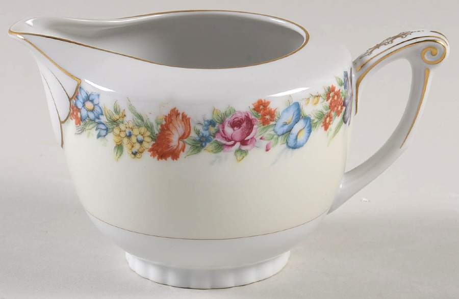 Flower Garden (Occupied Japan) Creamer by Narumi-1