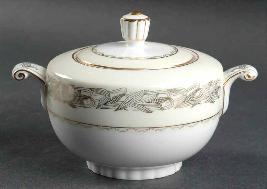 Golden Bantam Sugar Bowl & Lid by Narumi-1