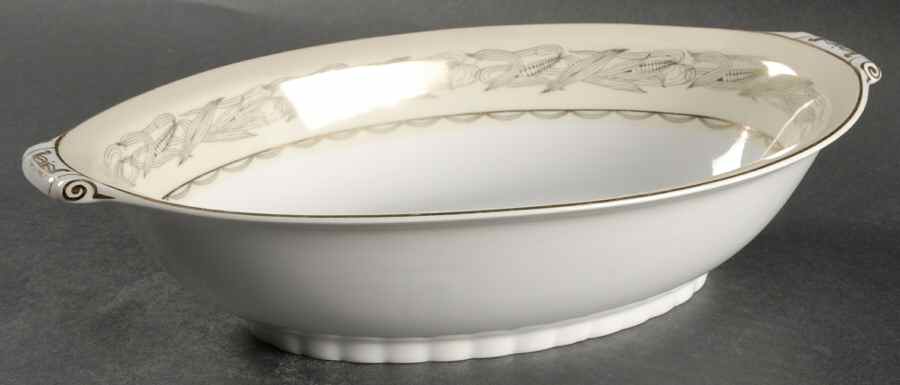 Golden Bantam 11" Oval Vegetable Bowl by Narumi-1
