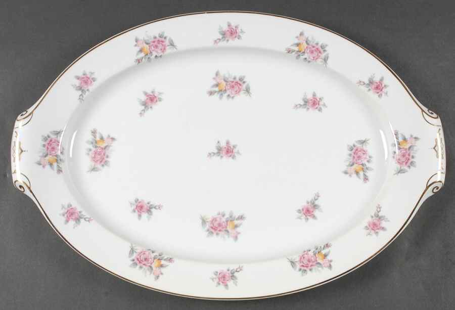 Hinsdale 17" Oval Serving Platter by Narumi-1