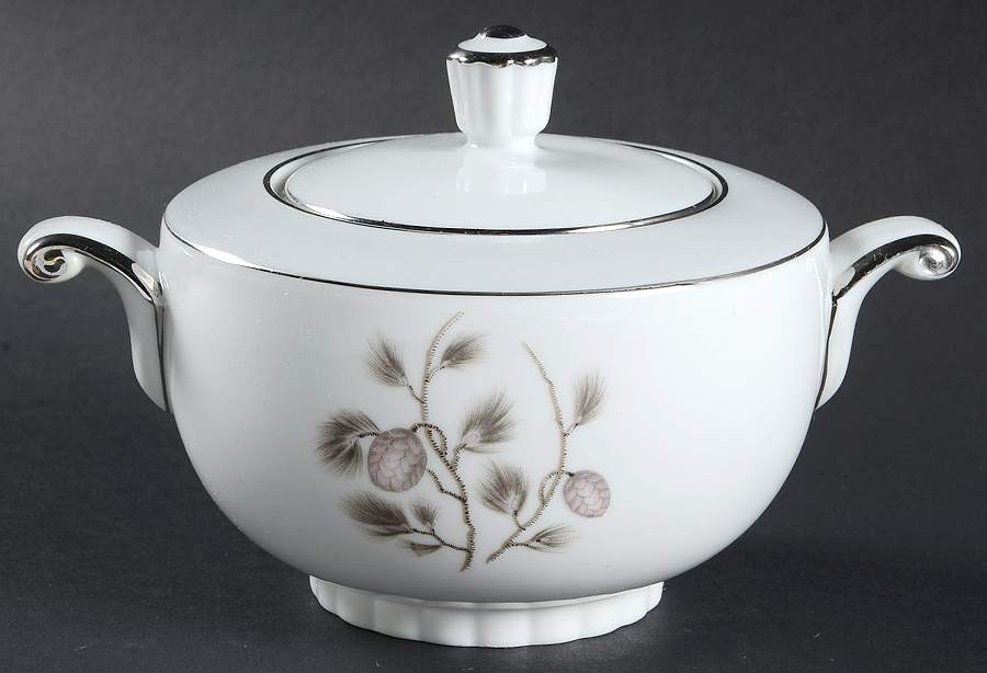 Monterey Pine Sugar Bowl & Lid by Narumi-1