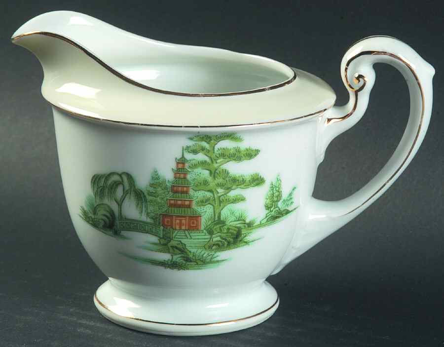 Oriental Green Creamer by Narumi-1