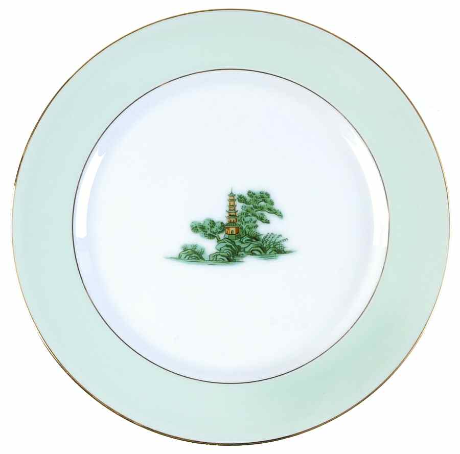 Oriental Green Salad Plate by Narumi-1