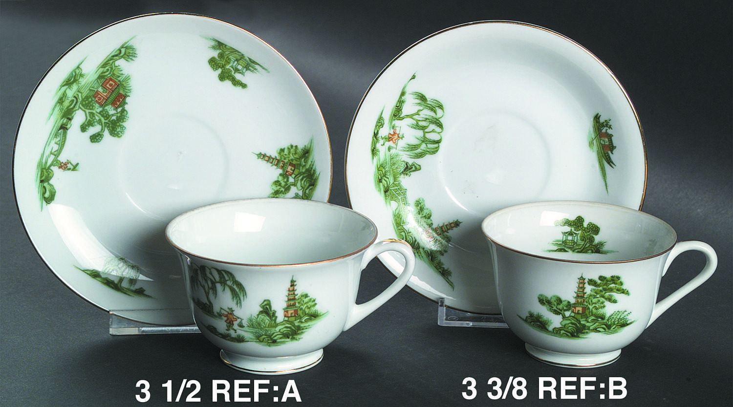 NAR20 Footed Cup & Saucer Set by Narumi-1