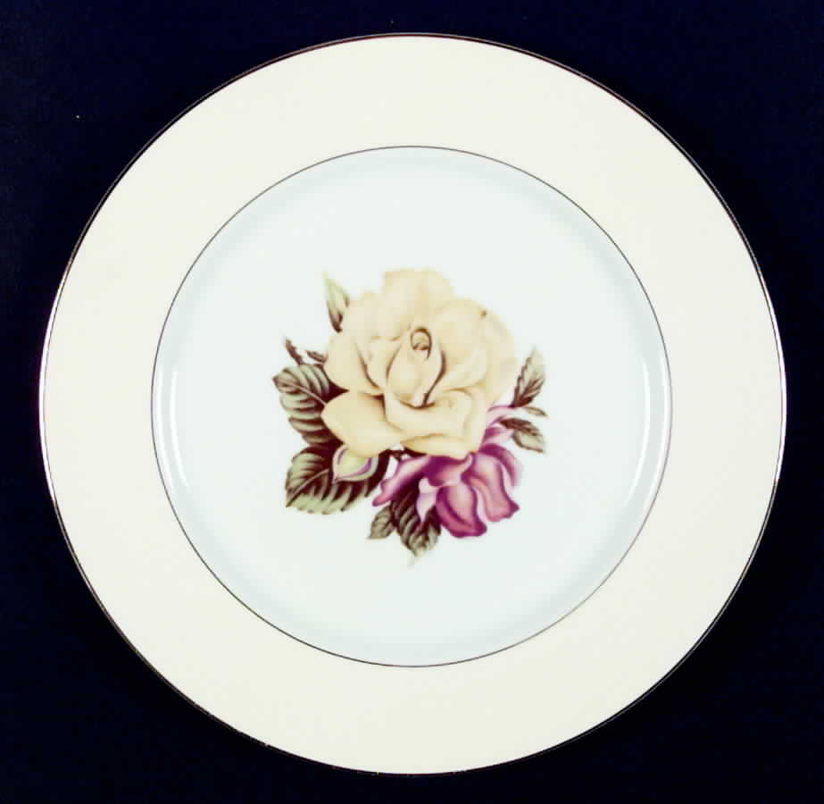 Yellow Rose Dinner Plate by Narumi-1