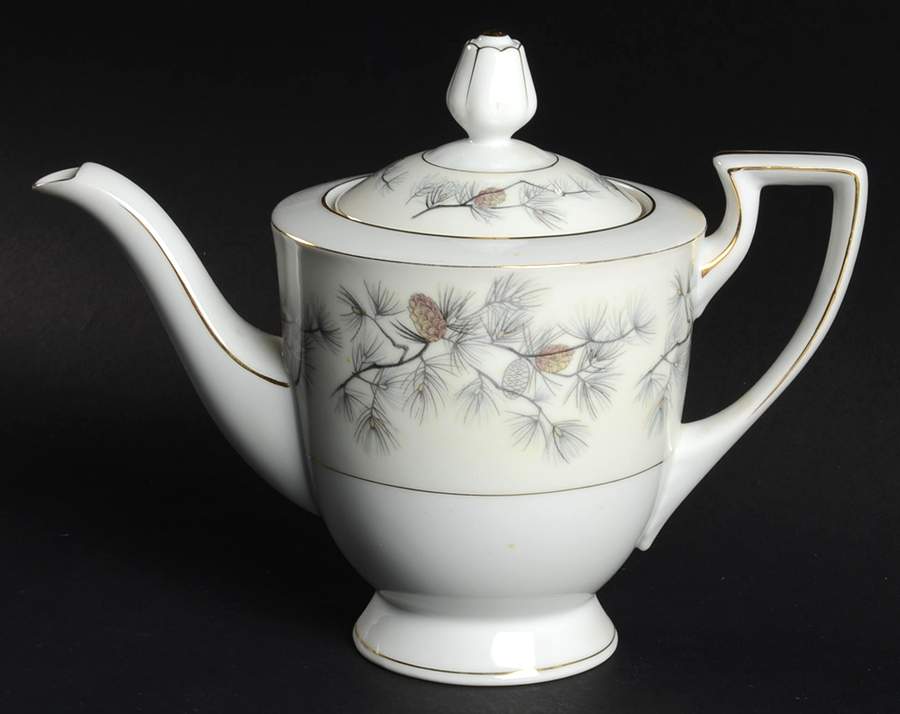 Olympia (Pine Cones) Tea/Coffee Pot & Lid by Narumi-1