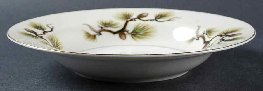 Pinecone Rim Soup Bowl by Narumi-1