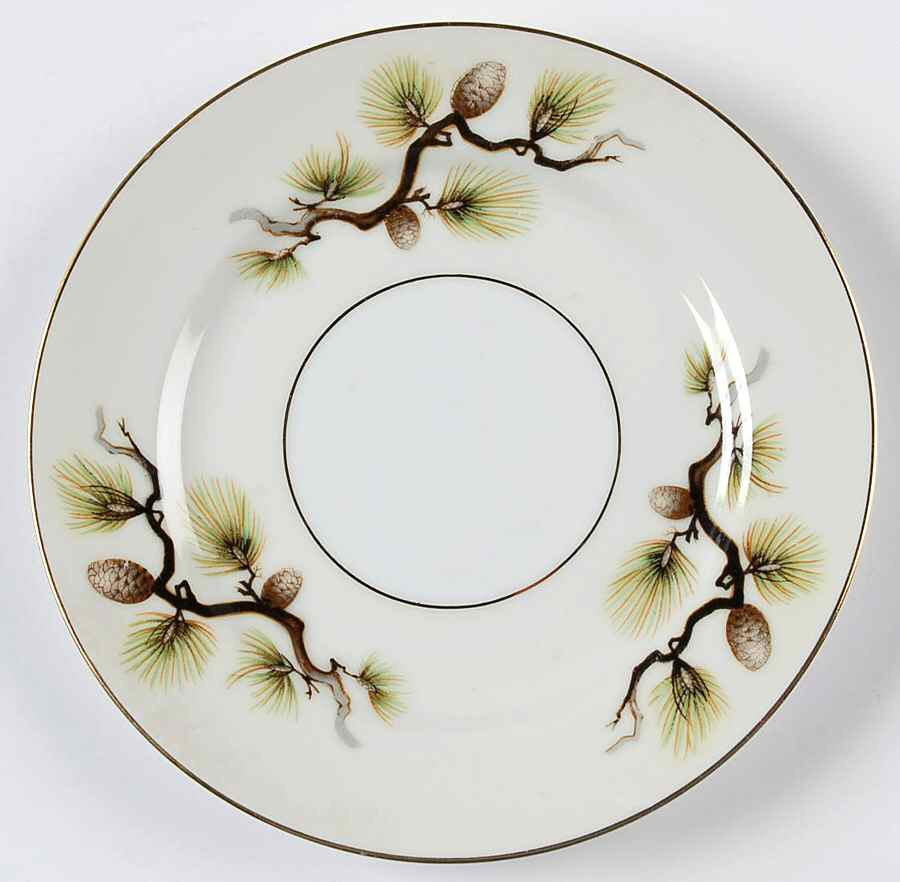 Pinecone Bread & Butter Plate by Narumi-1