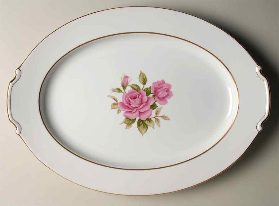 Sharon 17" Oval Serving Platter by Narumi-1