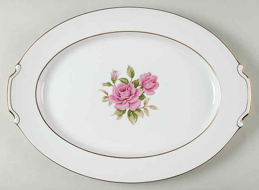 Sharon 16" Oval Serving Platter by Narumi-1