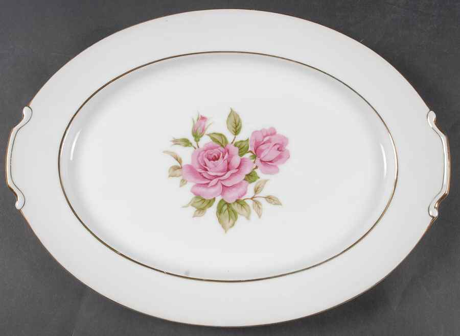 Sharon 14" Oval Serving Platter by Narumi-1