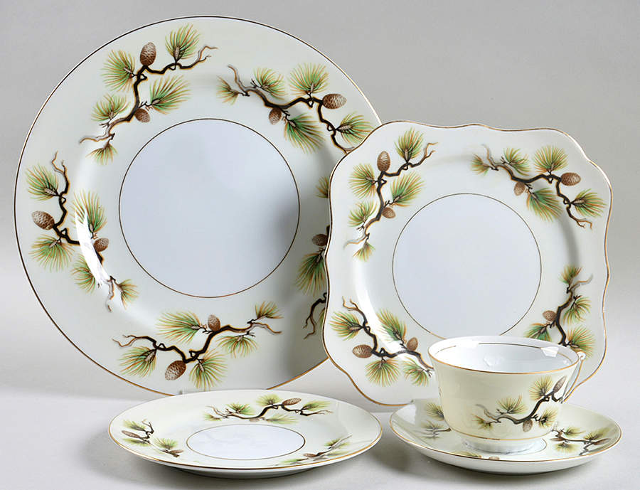 Shasta Pine Cream 5 Piece Place Setting by Narumi-1