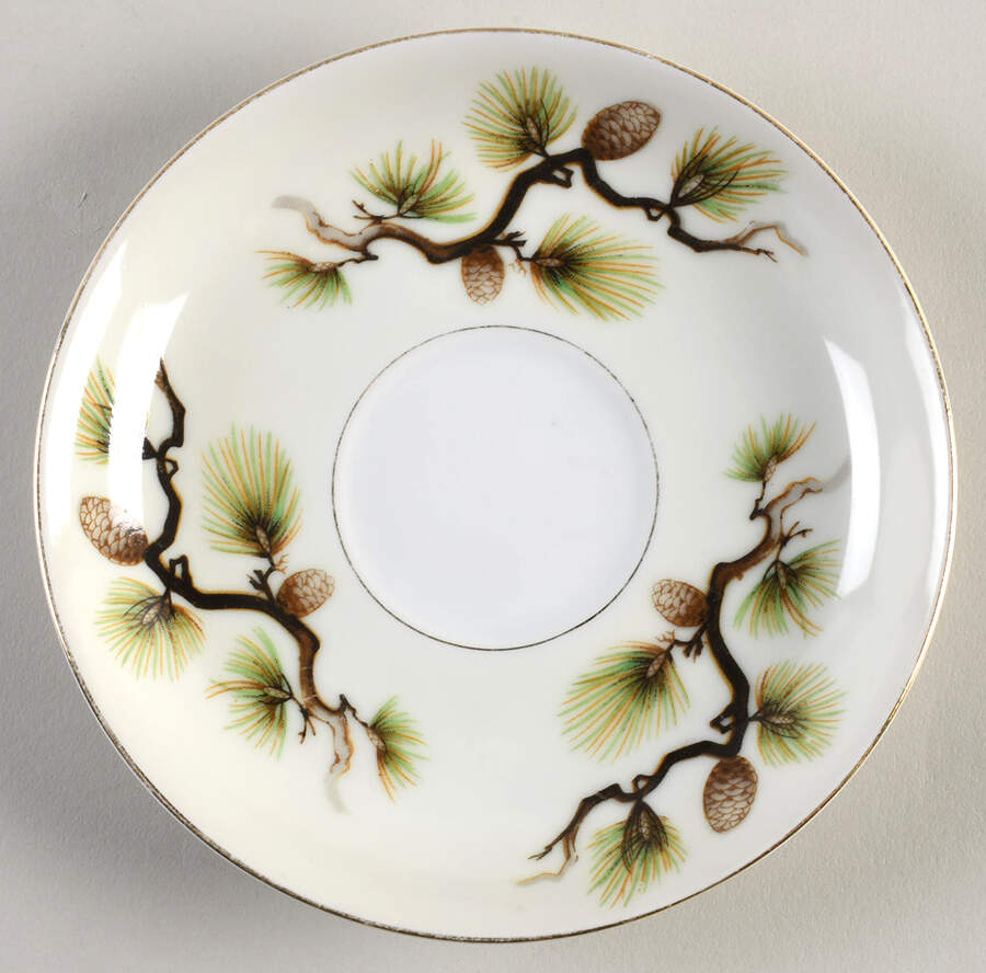 Shasta Pine Cream Saucer by Narumi-1