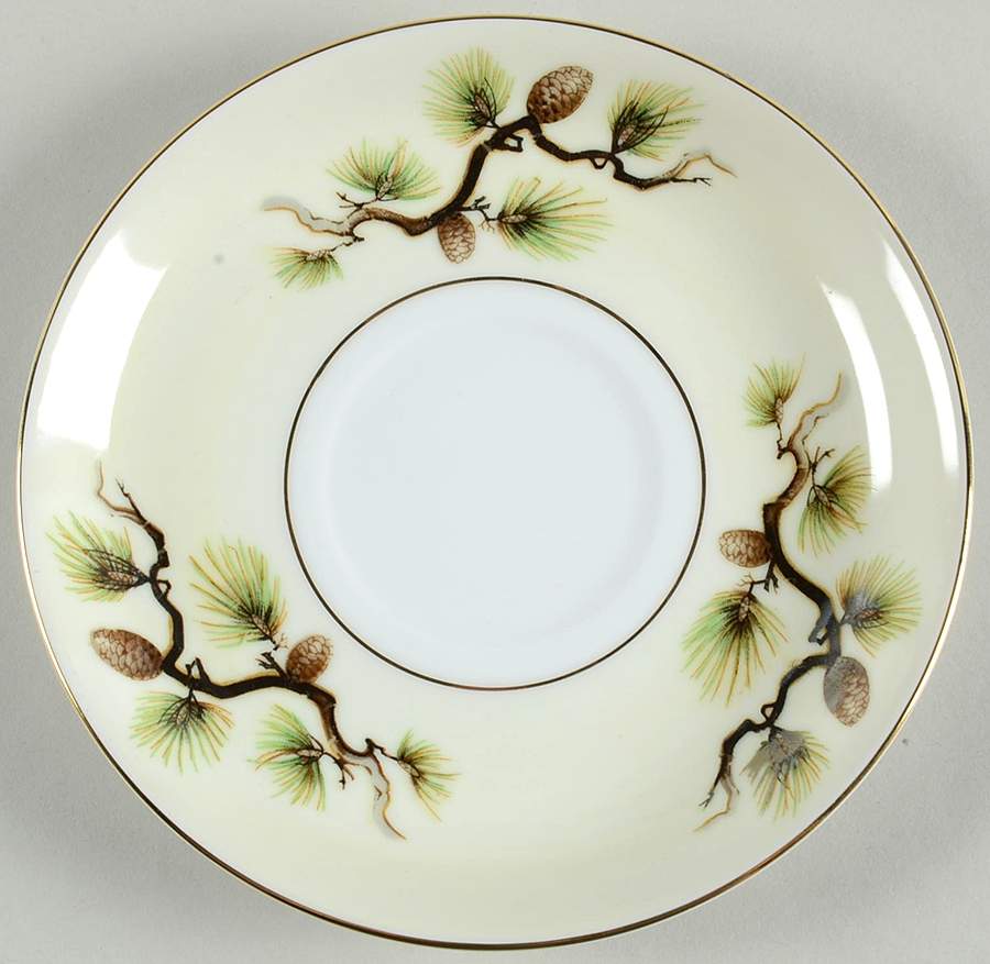 Shasta Pine Cream Saucer for Cream Soup Bowl by Narumi-1