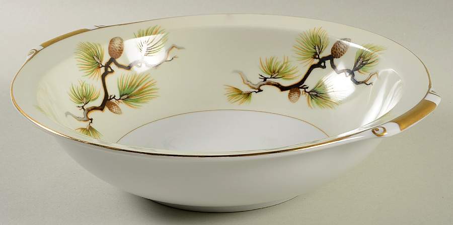 Shasta Pine Cream 10" Round Vegetable Bowl by Narumi-1
