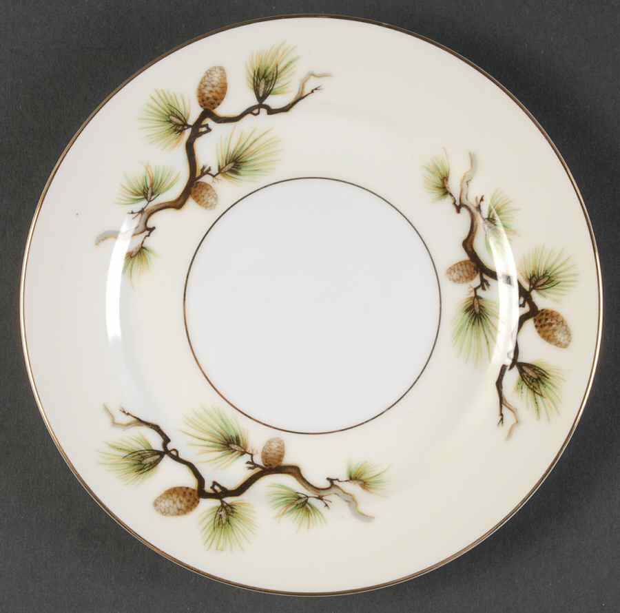 Shasta Pine Cream Bread & Butter Plate by Narumi-1