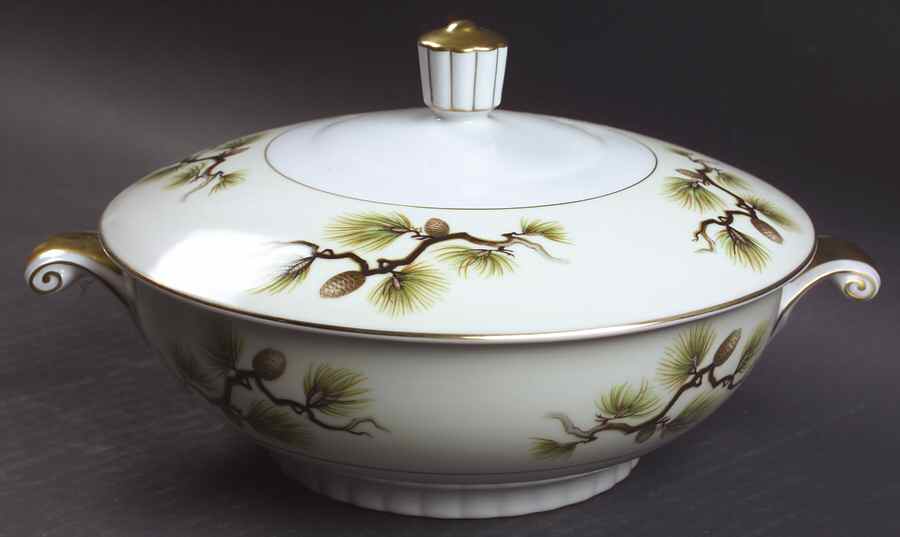 Shasta Pine Cream Round Covered Vegetable by Narumi-1