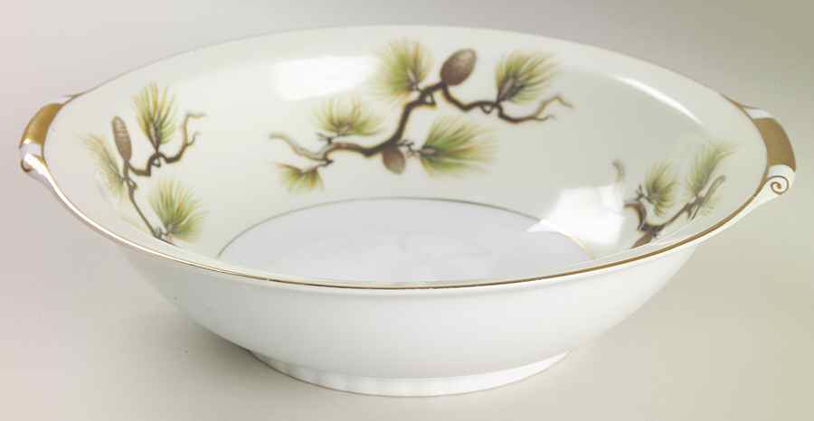 Shasta Pine Cream 10" Round Vegetable Bowl by Narumi-1